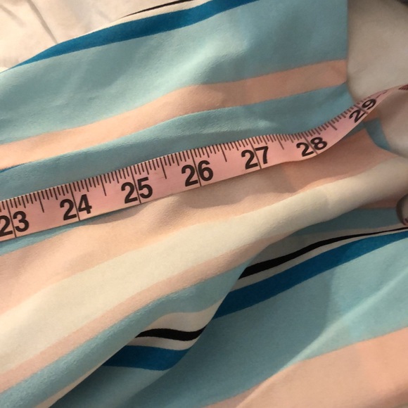 NWT DKNY Silky Wide Leg Striped Pants with Elastic, Tie-Adjustable Waist - Picture 15 of 15